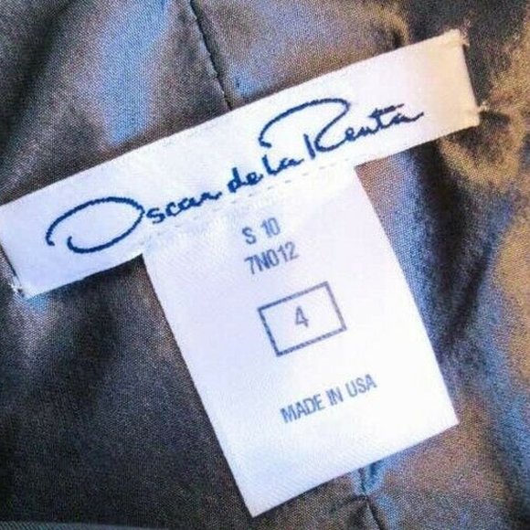 ◇$7,500 OSCAR DELA RENTA SILK FLORAL MULTI COLOR RUNWAY GOWN US 4 M - Picture 10 of 11